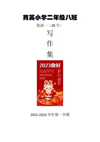 张添一2022-2023年第一学期写作集